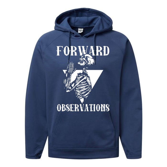 Praying Skeleton Forward Observation Performance Fleece Hoodie