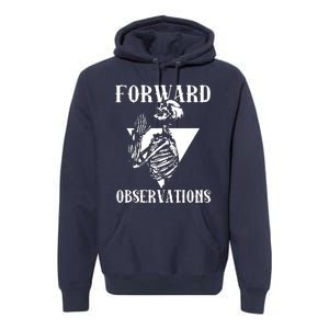 Praying Skeleton Forward Observation Premium Hoodie