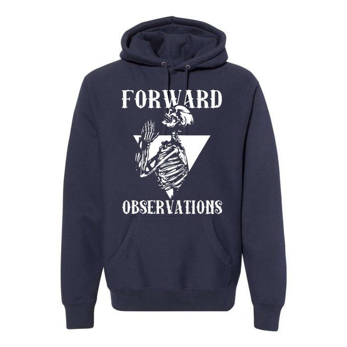 Praying Skeleton Forward Observation Premium Hoodie