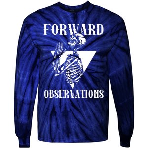 Praying Skeleton Forward Observation Tie-Dye Long Sleeve Shirt