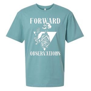 Praying Skeleton Forward Observation Sueded Cloud Jersey T-Shirt