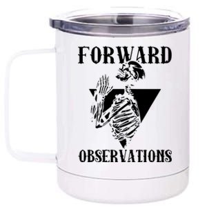 Praying Skeleton Forward Observation 12 oz Stainless Steel Tumbler Cup