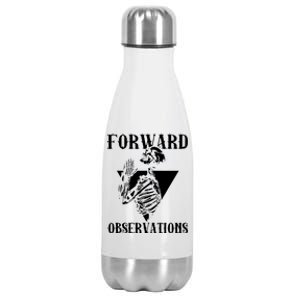 Praying Skeleton Forward Observation Stainless Steel Insulated Water Bottle