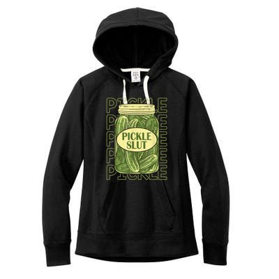 Pickle Slut Funny Pickle Slut Who Loves Pickles Women's Fleece Hoodie