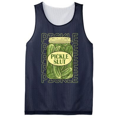 Pickle Slut Funny Pickle Slut Who Loves Pickles Mesh Reversible Basketball Jersey Tank