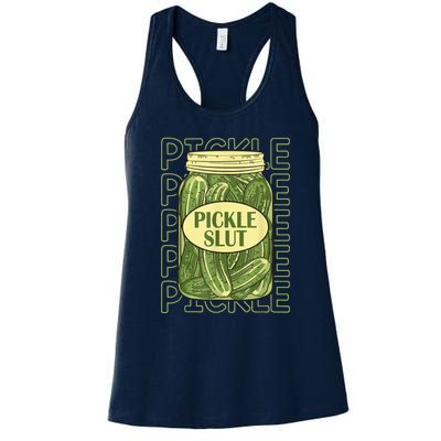 Pickle Slut Funny Pickle Slut Who Loves Pickles Women's Racerback Tank