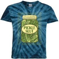 Pickle Slut Funny Pickle Slut Who Loves Pickles Kids Tie-Dye T-Shirt