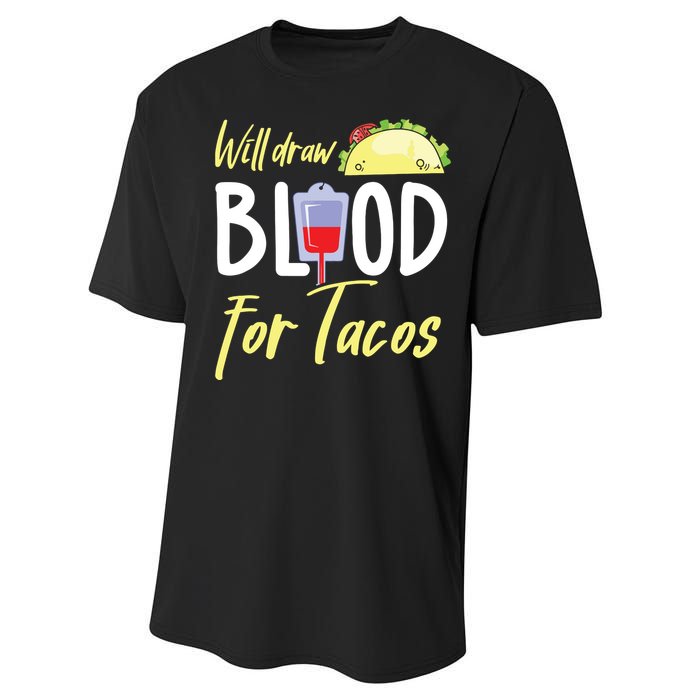 Phlebotomist Shirts Funny Taco Lover Phlebotomy Gift Performance Sprint T-Shirt