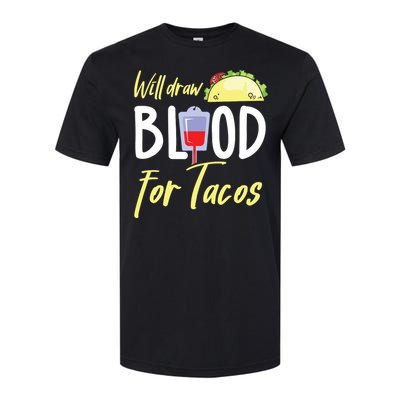 Phlebotomist Shirts Funny Taco Lover Phlebotomy Gift Softstyle CVC T-Shirt