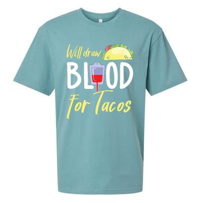 Phlebotomist Shirts Funny Taco Lover Phlebotomy Gift Sueded Cloud Jersey T-Shirt