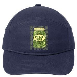 Pickle Slut Funny Pickle Slut Who Loves Pickles Apaprel 7-Panel Snapback Hat