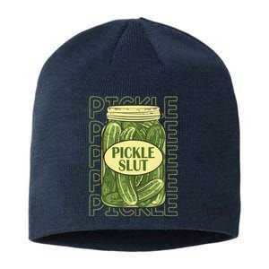 Pickle Slut Funny Pickle Slut Who Loves Pickles Apaprel Sustainable Beanie