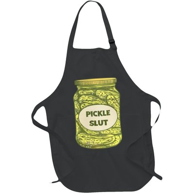 pickle slut funny canned pickles Apron