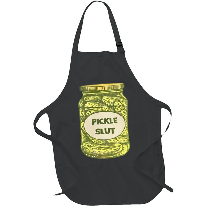 pickle slut funny canned pickles Apron