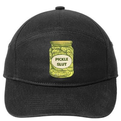 pickle slut funny canned pickles 7-Panel Snapback Hat