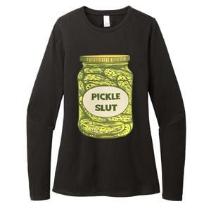 pickle slut funny canned pickles Womens CVC Long Sleeve Shirt