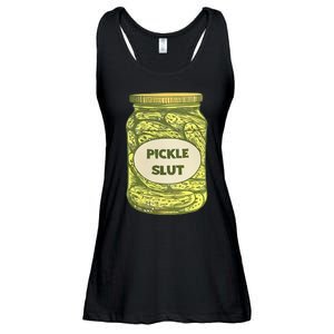 pickle slut funny canned pickles Ladies Essential Flowy Tank