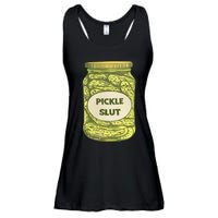 pickle slut funny canned pickles Ladies Essential Flowy Tank