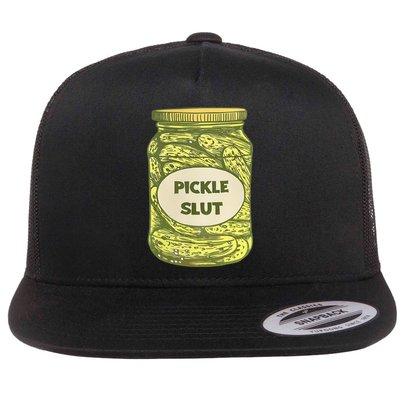 pickle slut funny canned pickles Flatbill Hat