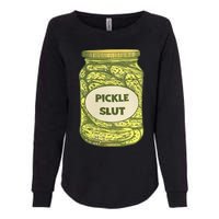 pickle slut funny canned pickles Womens California Wash Sweatshirt