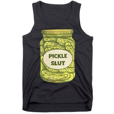 pickle slut funny canned pickles Tank Top