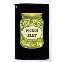 pickle slut funny canned pickles Golf Towel