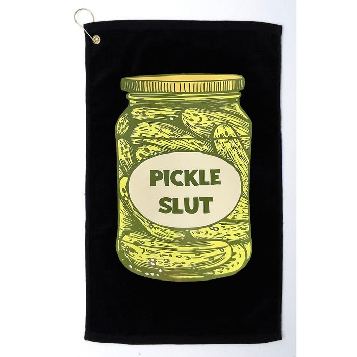 pickle slut funny canned pickles Golf Towel
