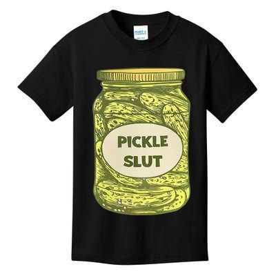 pickle slut funny canned pickles Kids T-Shirt