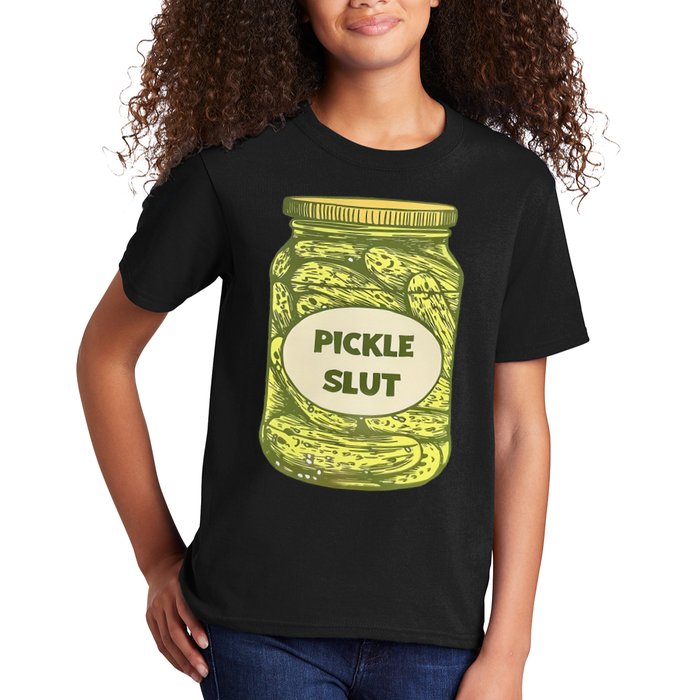 pickle slut funny canned pickles Kids T-Shirt