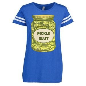 pickle slut funny canned pickles Enza Ladies Jersey Football T-Shirt