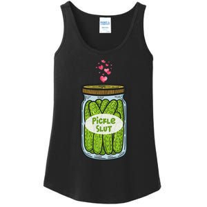 Pickle Slut For Dill And Pickle Lover Ladies Essential Tank