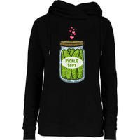 Pickle Slut For Dill And Pickle Lover Womens Funnel Neck Pullover Hood