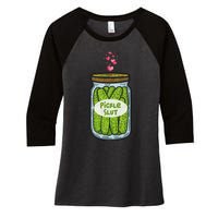 Pickle Slut For Dill And Pickle Lover Women's Tri-Blend 3/4-Sleeve Raglan Shirt