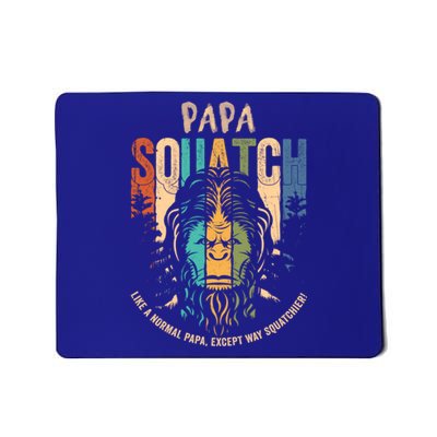 Papa Squatch Funny Bigfoot Papa Fathers Day Sasquatch Gift Mousepad