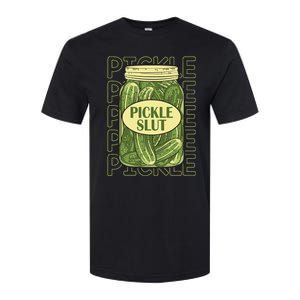 Pickle Slut Funny Pickle Slut Who Loves Pickles Apaprel Softstyle CVC T-Shirt