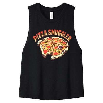 Pizza Smuggler For Pizza Lovers Women's Racerback Cropped Tank