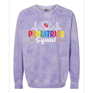 Pediatrics Squad Funny Nursing Pediatrician Doctor Nurse Gift Colorblast Crewneck Sweatshirt