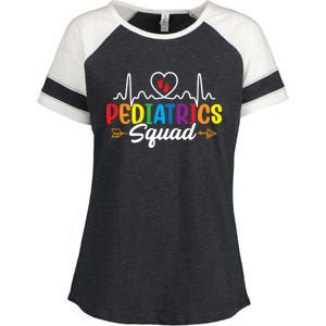 Pediatrics Squad Funny Nursing Pediatrician Doctor Nurse Gift Enza Ladies Jersey Colorblock Tee