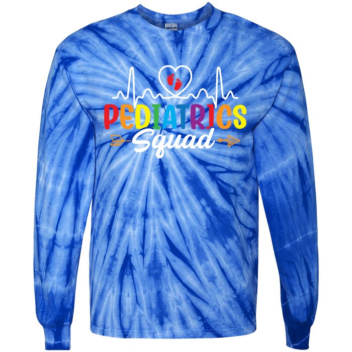 Pediatrics Squad Funny Nursing Pediatrician Doctor Nurse Gift Tie-Dye Long Sleeve Shirt