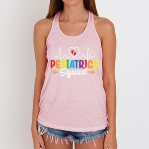 Pediatrics Squad Funny Nursing Pediatrician Doctor Nurse Gift Women's Knotted Racerback Tank