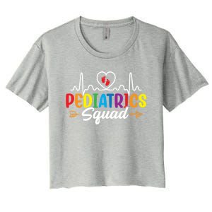 Pediatrics Squad Funny Nursing Pediatrician Doctor Nurse Gift Women's Crop Top Tee