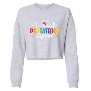 Pediatrics Squad Funny Nursing Pediatrician Doctor Nurse Gift Cropped Pullover Crew