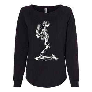 Praying Skeleton Funny Cool Morbid Prayer Design Womens California Wash Sweatshirt