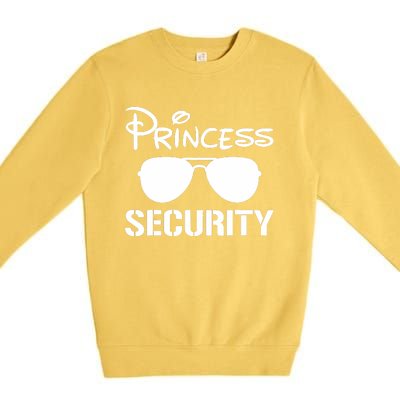 Princess Security Funny Birthday Halloween Party Design Premium Crewneck Sweatshirt