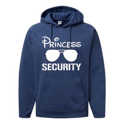 Princess Security Funny Birthday Halloween Party Design Performance Fleece Hoodie