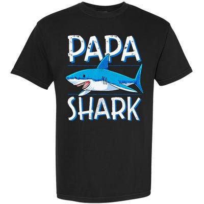 Papa Shark Family Matching Dad Daddy Jawsome Garment-Dyed Heavyweight T-Shirt