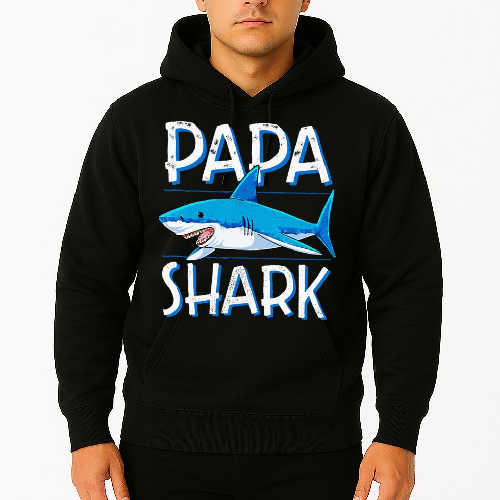 Papa Shark Family Matching Dad Daddy Jawsome Hoodie