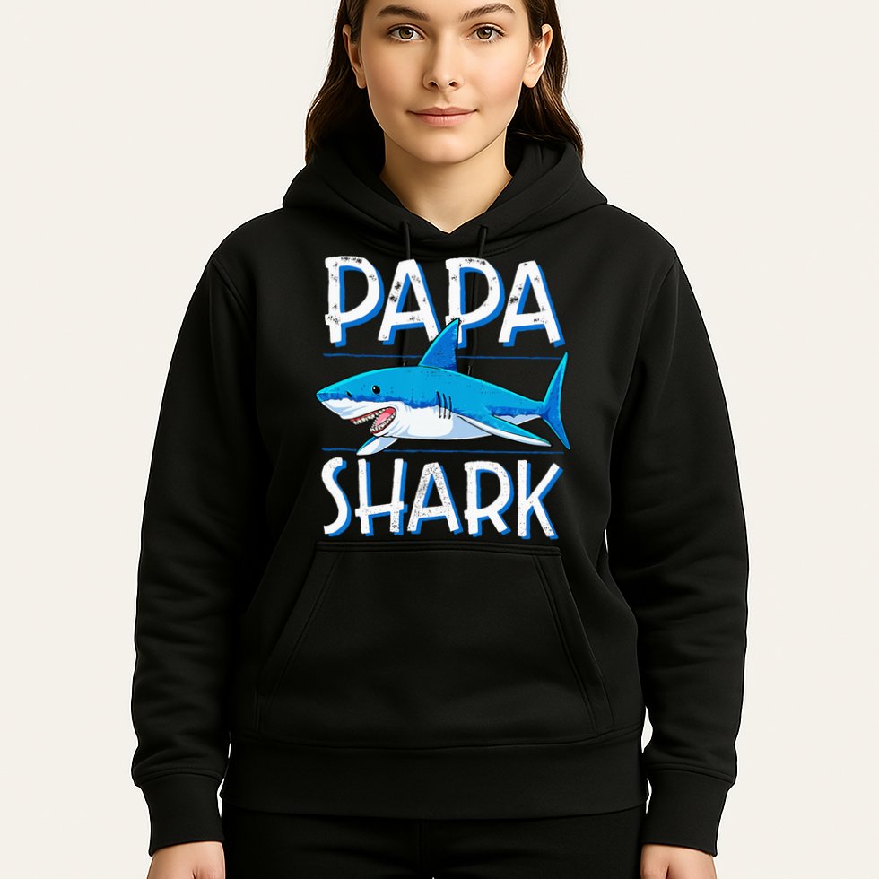 Papa Shark Family Matching Dad Daddy Jawsome Hoodie