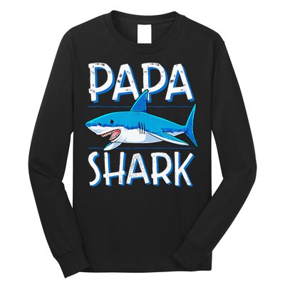 Papa Shark Family Matching Dad Daddy Jawsome Long Sleeve Shirt