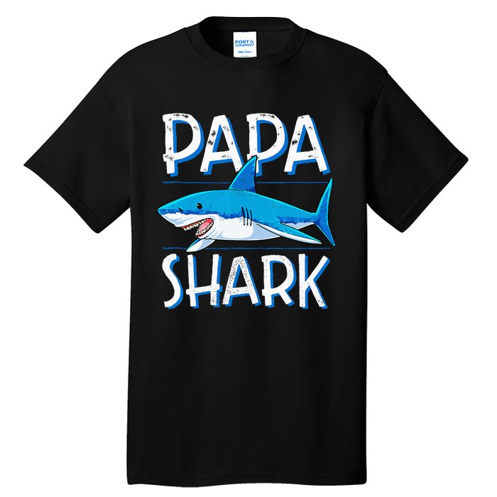 Papa Shark Family Matching Dad Daddy Jawsome Tall T-Shirt